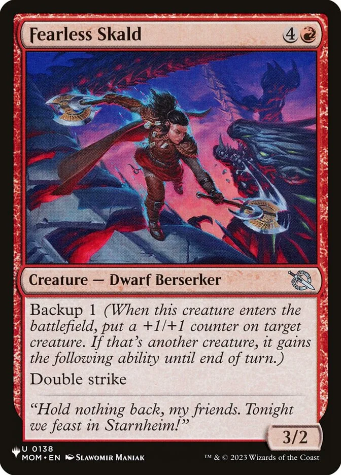 Fearless Skald (The List) - Magic: The Gathering in TCG Land México