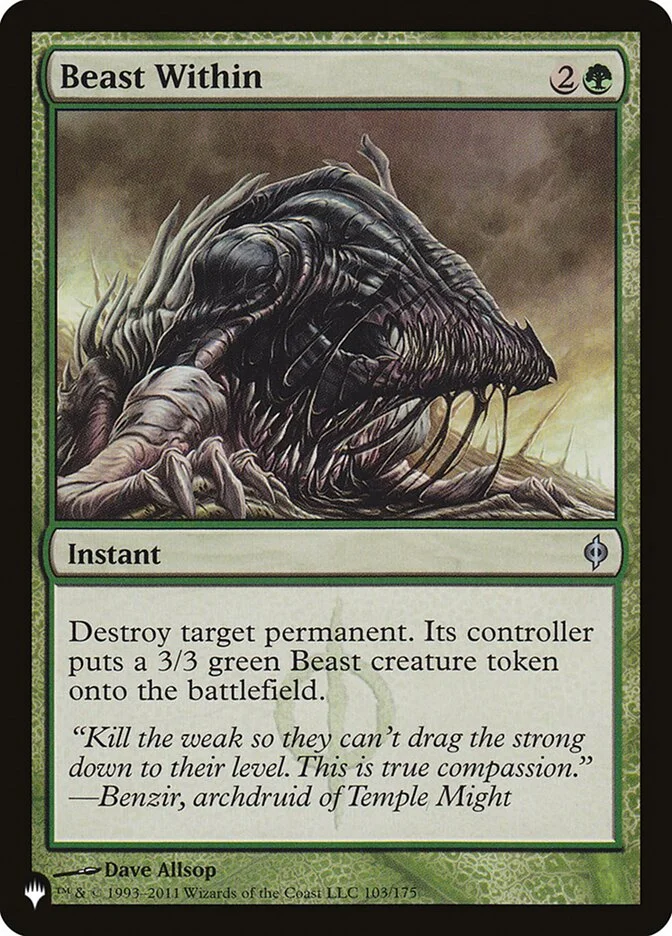 Beast Within (The List) - Magic: The Gathering in TCG Land