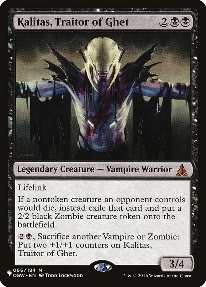 Kalitas, Traitor of Ghet (The List) - Magic: The Gathering in TCG Land