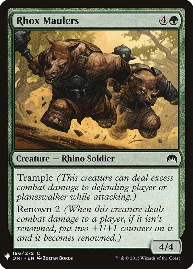 Rhox Maulers (The List) - Magic: The Gathering in TCG Land