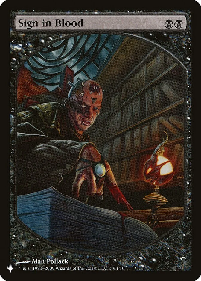 Sign in Blood (The List) - Magic: The Gathering in TCG Land