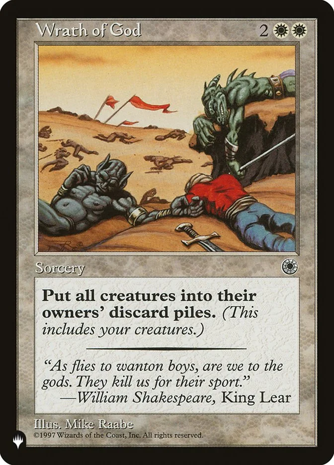 Wrath of God (The List) - Magic: The Gathering in TCG Land