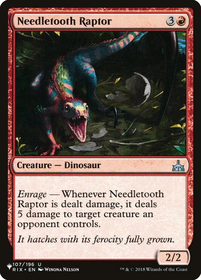 Needletooth Raptor (The List) - Magic: The Gathering in TCG Land México
