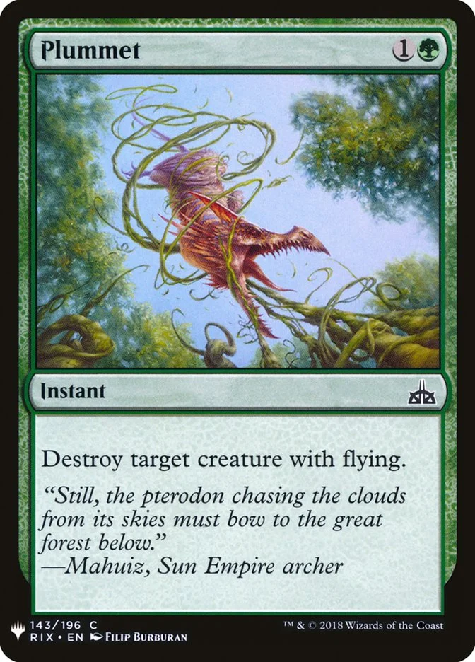 Plummet (The List) - Magic: The Gathering in TCG Land México