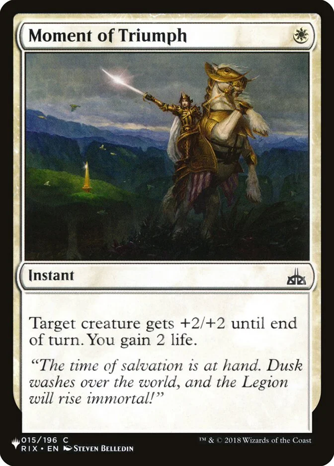 Moment of Triumph (The List) - Magic: The Gathering in TCG Land