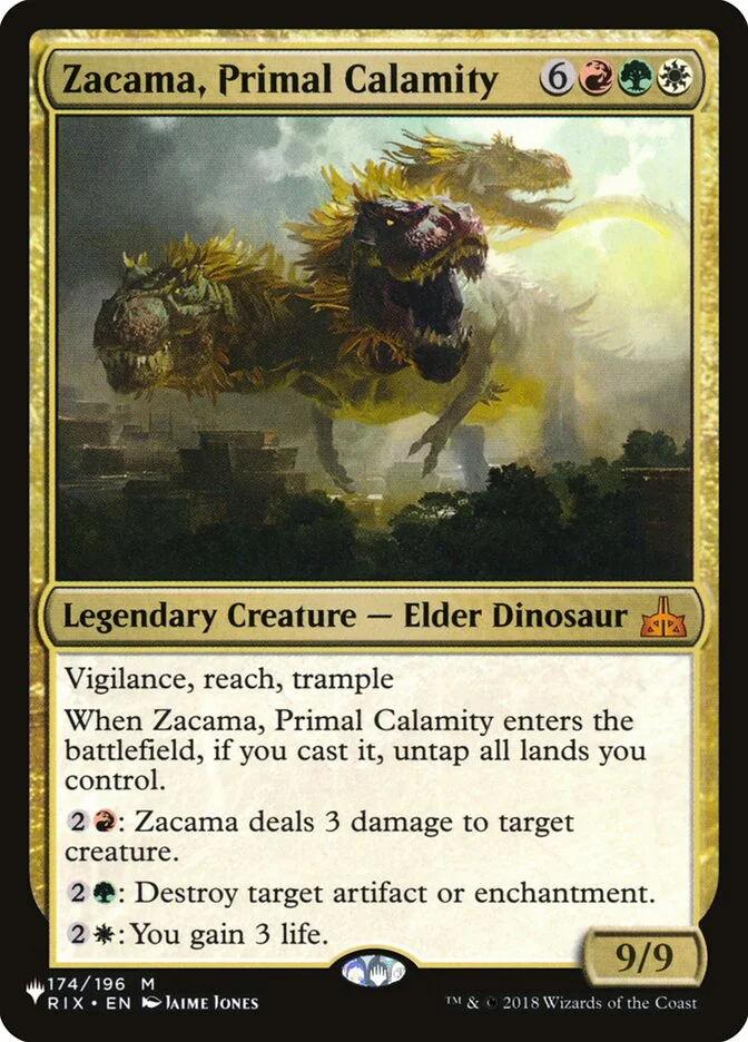 Zacama, Primal Calamity (The List) - Magic: The Gathering in TCG Land