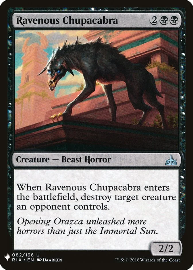 Ravenous Chupacabra (The List) - Magic: The Gathering in TCG Land