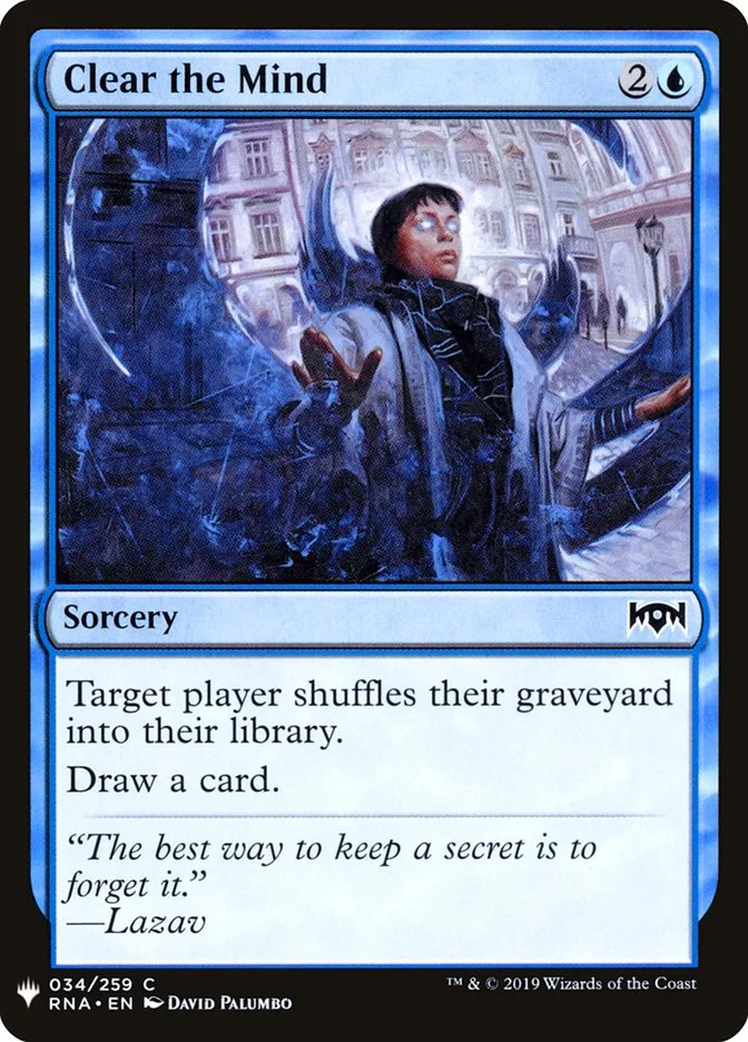 Clear the Mind (The List) - Magic: The Gathering in TCG Land