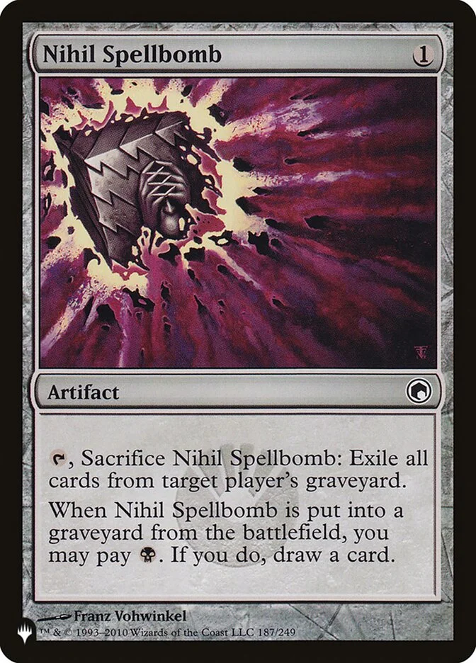 Nihil Spellbomb (The List) - Magic: The Gathering in TCG Land