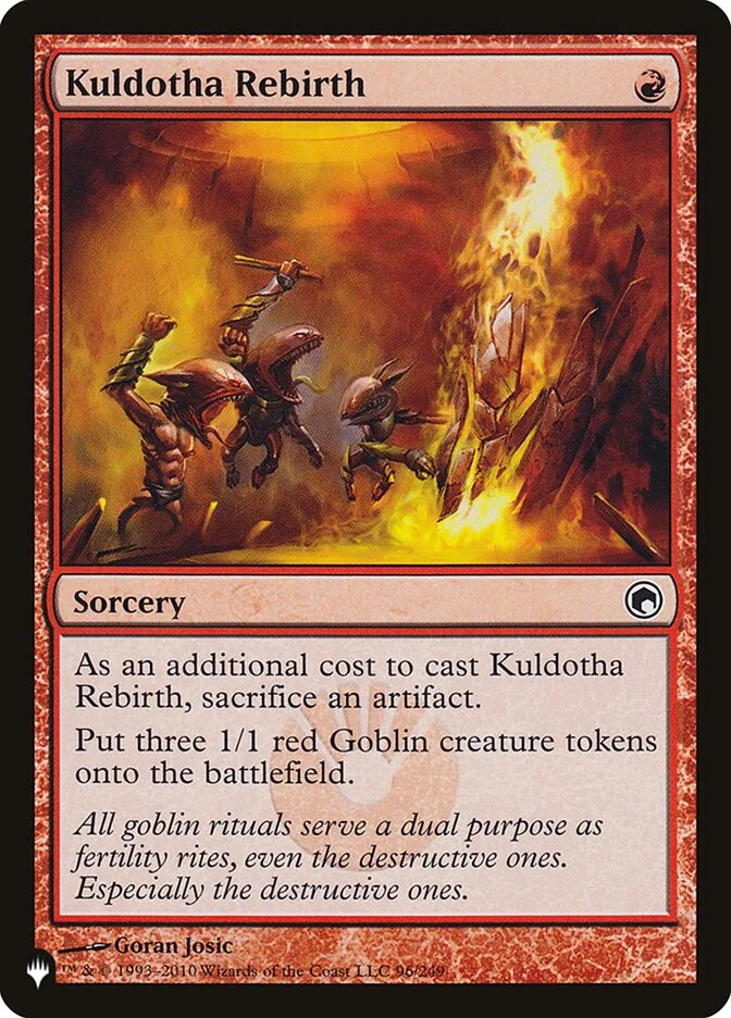 Kuldotha Rebirth (The List) - Magic: The Gathering in TCG Land