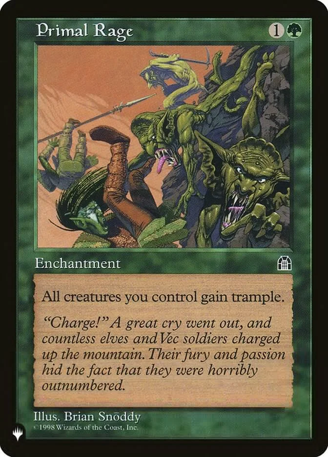 Primal Rage (The List) - Magic: The Gathering in TCG Land