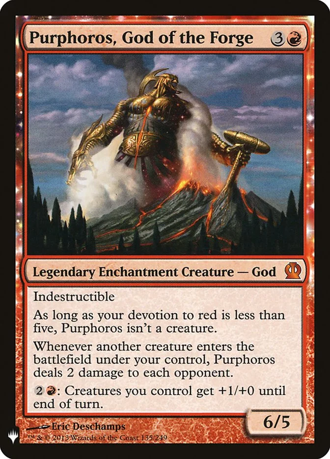 Purphoros, God of the Forge (The List) - Magic: The Gathering in TCG Land