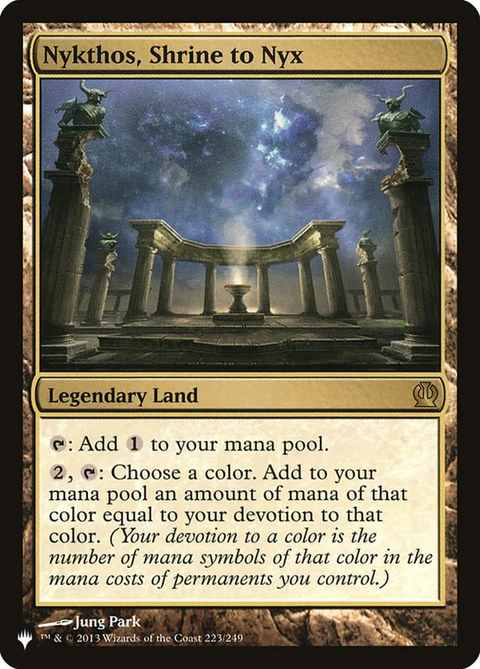 Nykthos, Shrine to Nyx (The List) - Magic: The Gathering in TCG Land
