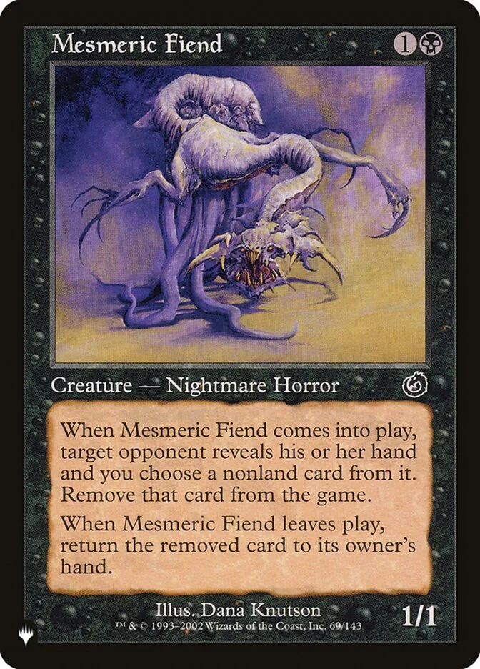Mesmeric Fiend (The List) - Magic: The Gathering in TCG Land