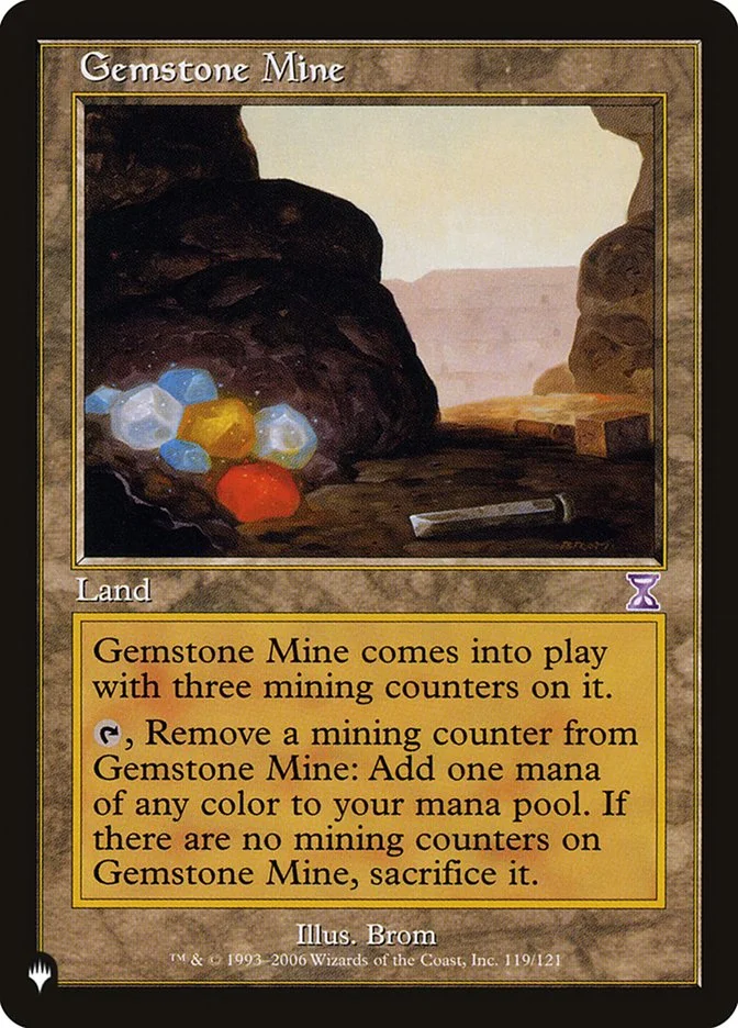 Gemstone Mine (The List) - Magic: The Gathering in TCG Land