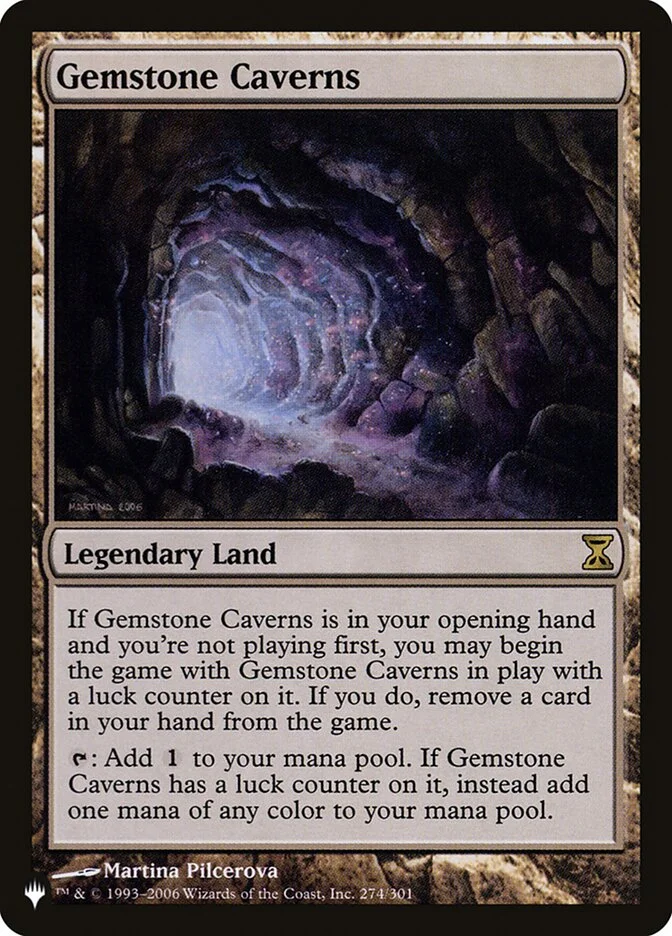 Gemstone Caverns (The List) - Magic: The Gathering in TCG Land