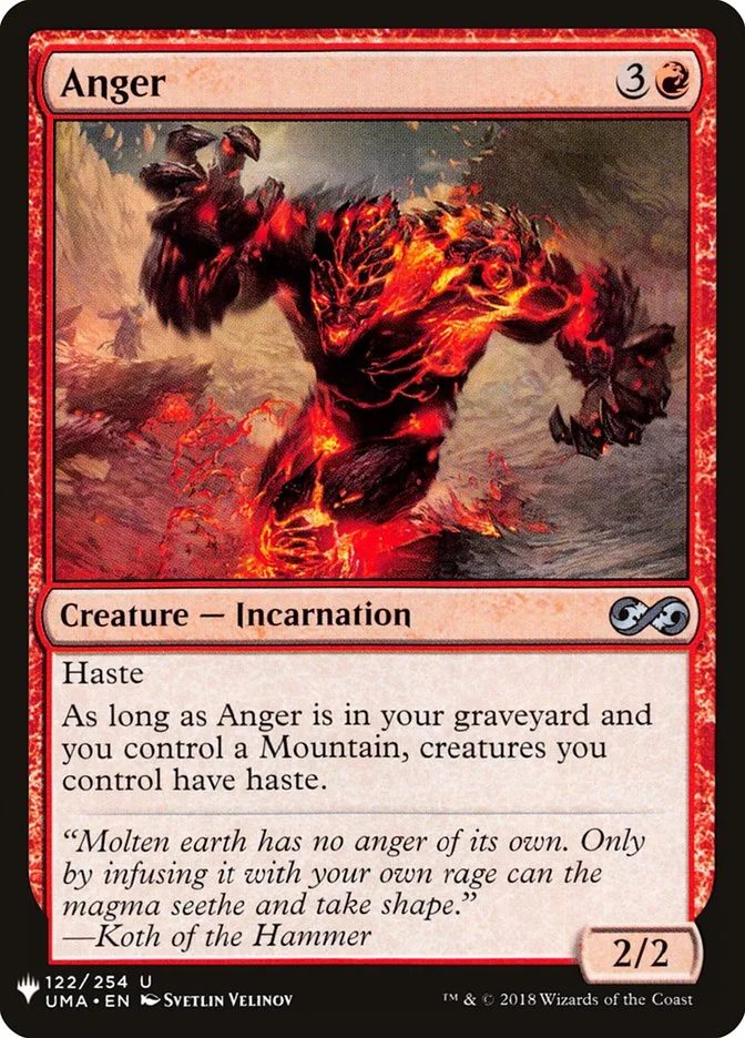 Anger (The List) - Magic: The Gathering in TCG Land