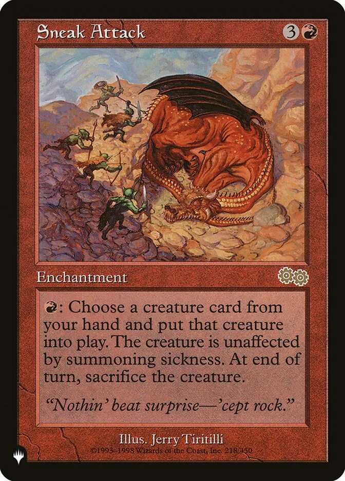 Sneak Attack (The List) - Magic: The Gathering in TCG Land