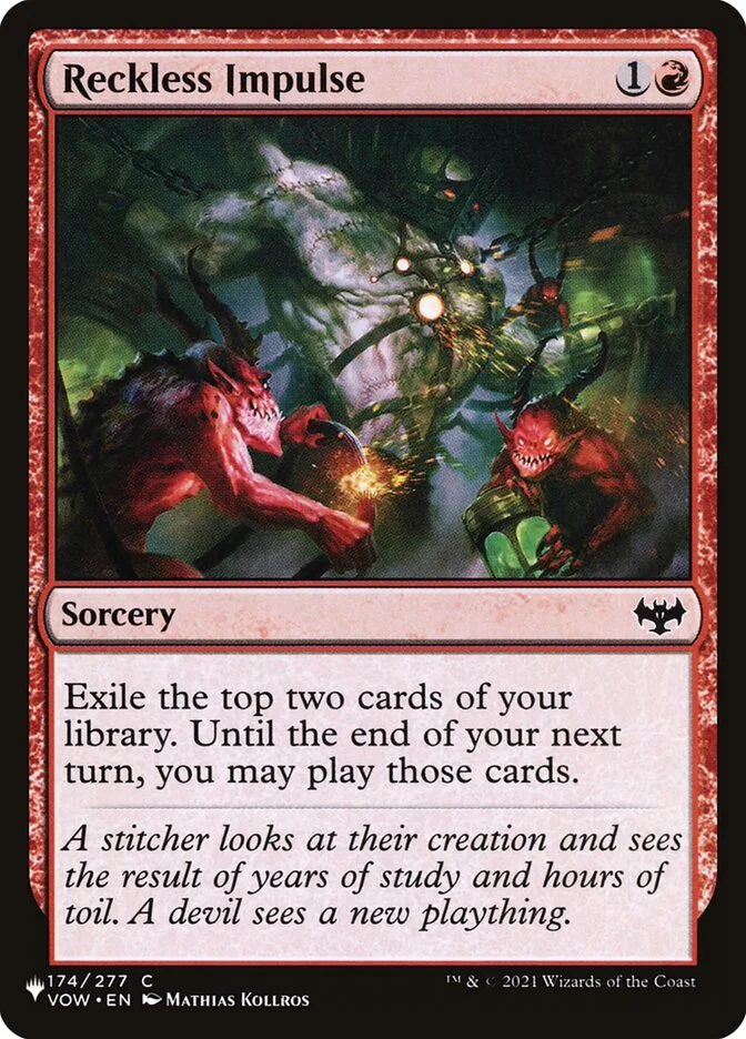 Reckless Impulse (The List) - Magic: The Gathering in TCG Land