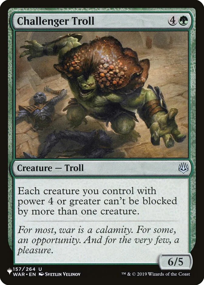 Challenger Troll (The List) - Magic: The Gathering in TCG Land