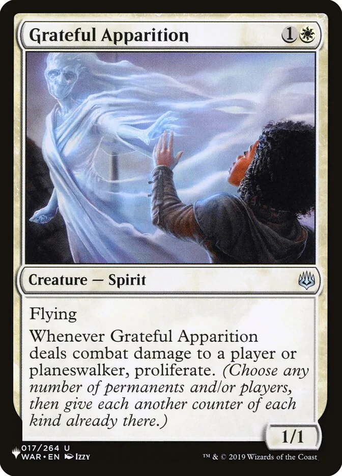 Grateful Apparition (The List) - Magic: The Gathering in TCG Land México