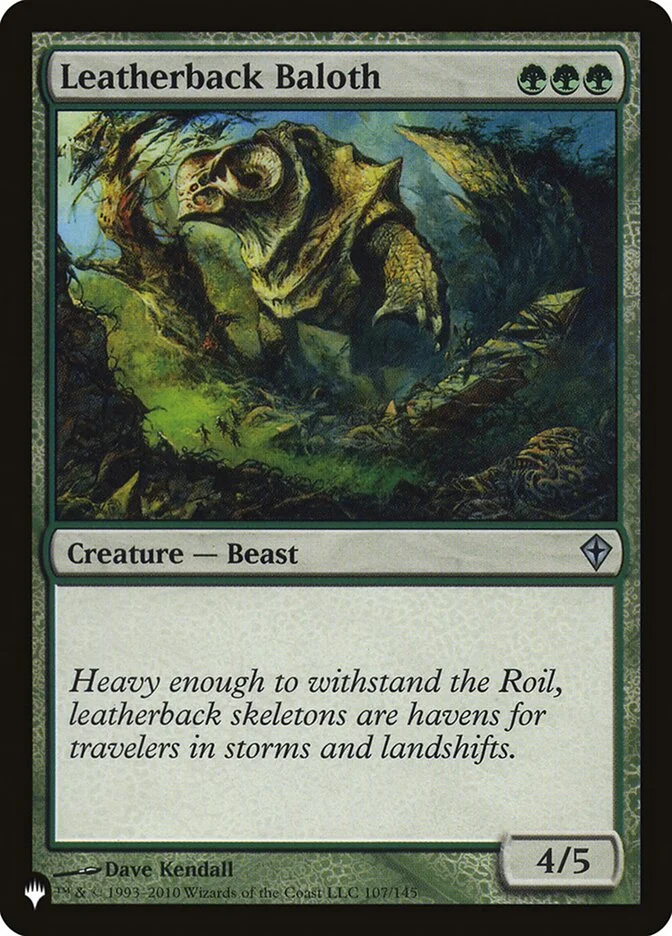 Leatherback Baloth (The List) - Magic: The Gathering in TCG Land