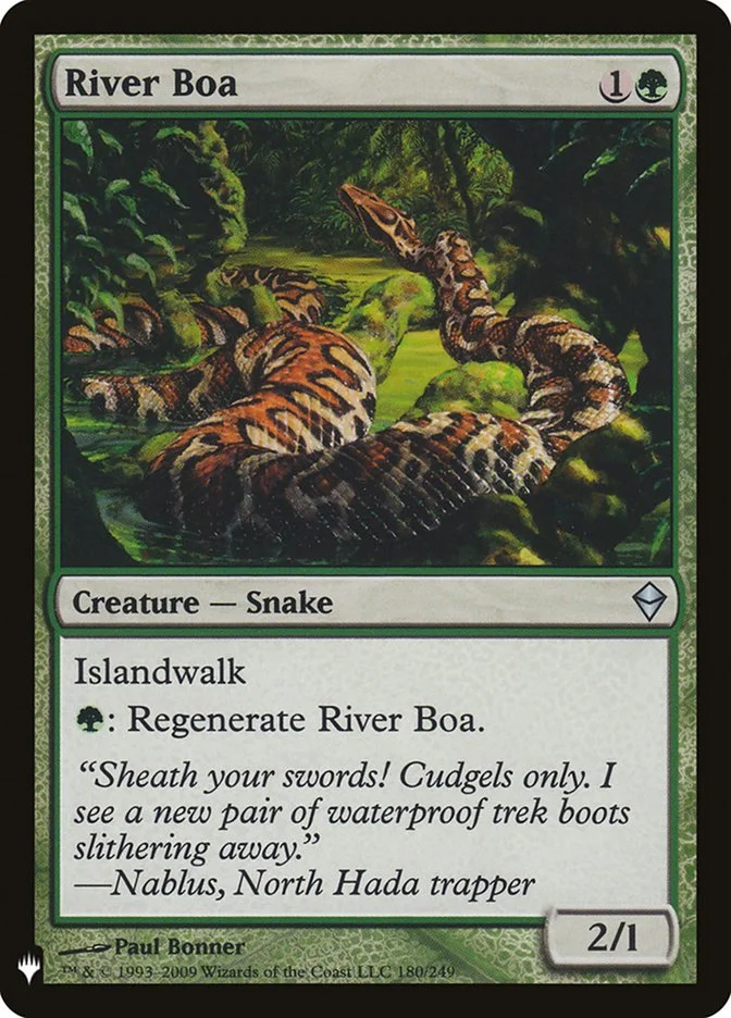 River Boa (The List) - Magic: The Gathering in TCG Land