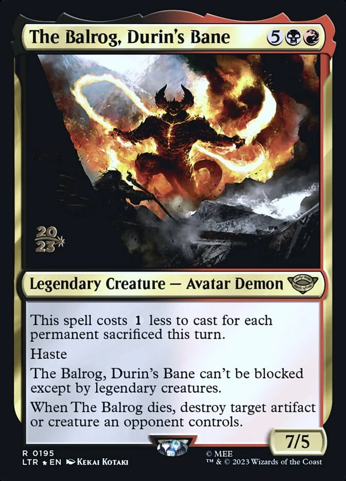The Balrog, Durin's Bane (Tales of Middle-earth Promos) - Magic: The Gathering in TCG Land México