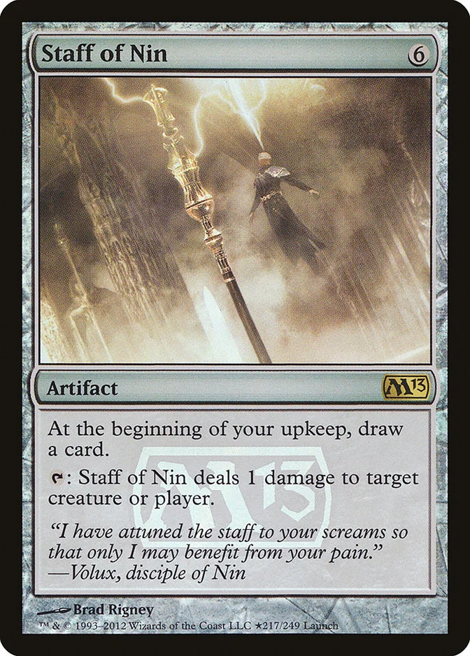 Staff of Nin (Magic 2013 Promos) - Magic: The Gathering in TCG Land