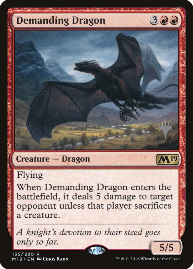 Demanding Dragon (Core Set 2019 Promos) - Magic: The Gathering in TCG Land
