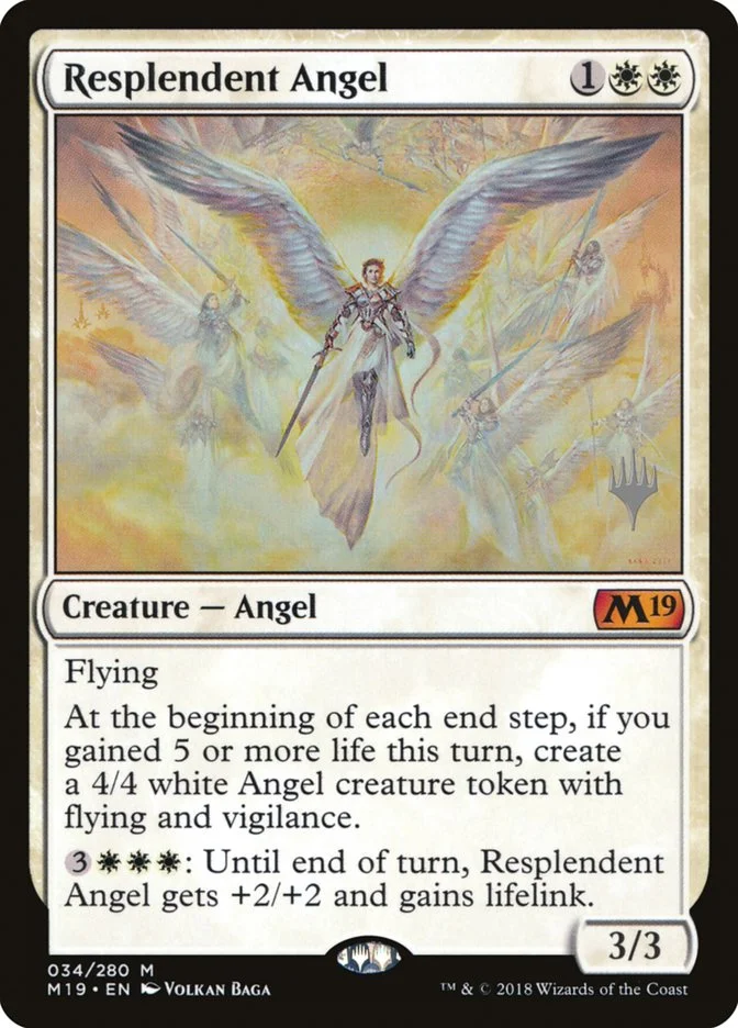 Resplendent Angel (Core Set 2019 Promos) - Magic: The Gathering in TCG Land
