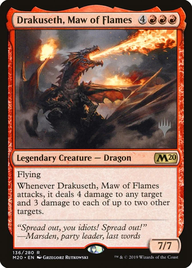 Drakuseth, Maw of Flames (Core Set 2020 Promos) - Magic: The Gathering in TCG Land