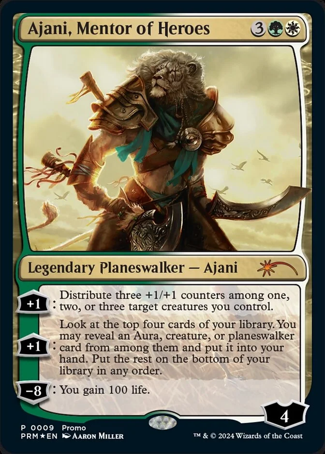 Ajani, Mentor of Heroes (Media and Collaboration Promos) - Magic: The Gathering in TCG Land