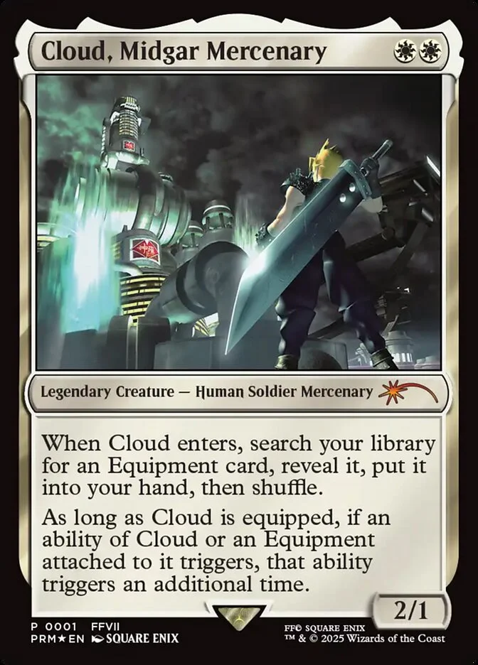 Cloud, Midgar Mercenary (Media and Collaboration Promos) - Magic: The Gathering in TCG Land México