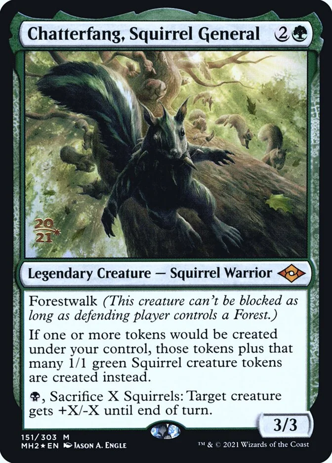 Chatterfang, Squirrel General (Modern Horizons 2 Promos) - Magic: The Gathering in TCG Land México