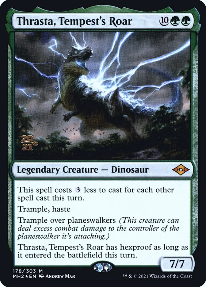 Thrasta, Tempest's Roar (Modern Horizons 2 Promos) - Magic: The Gathering in TCG Land