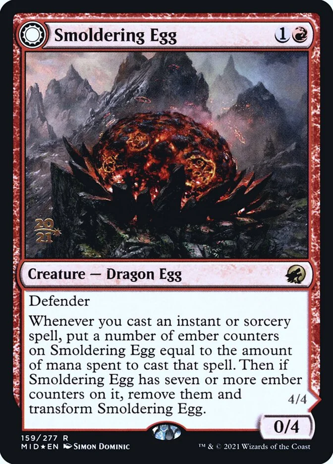 Smoldering Egg (Innistrad: Midnight Hunt Promos) - Magic: The Gathering in TCG Land