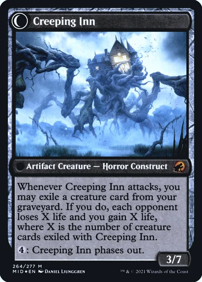 Creeping Inn (Innistrad: Midnight Hunt Promos) - Magic: The Gathering in TCG Land