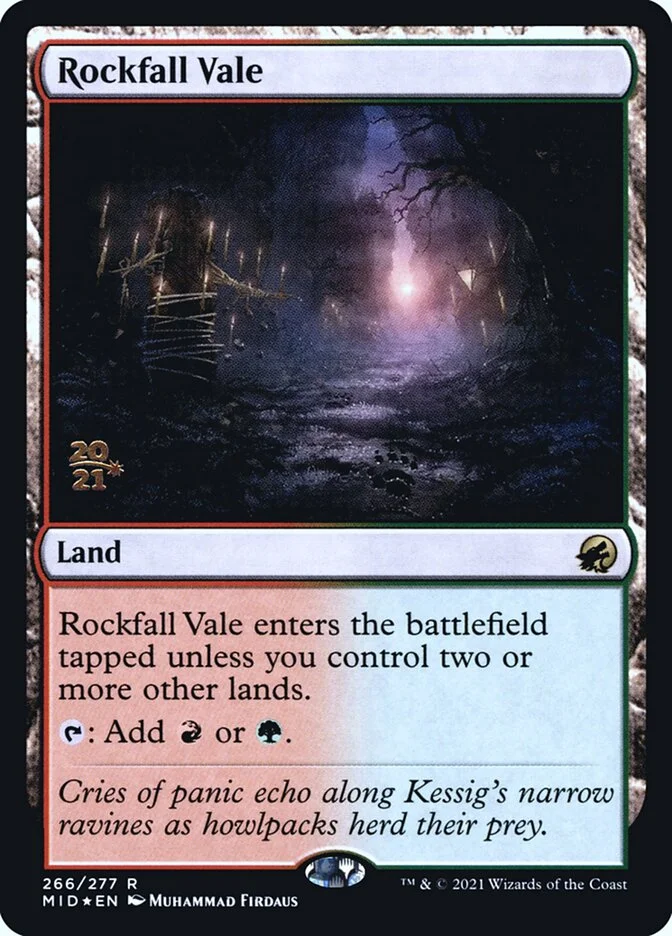 Rockfall Vale (Innistrad: Midnight Hunt Promos) - Magic: The Gathering in TCG Land