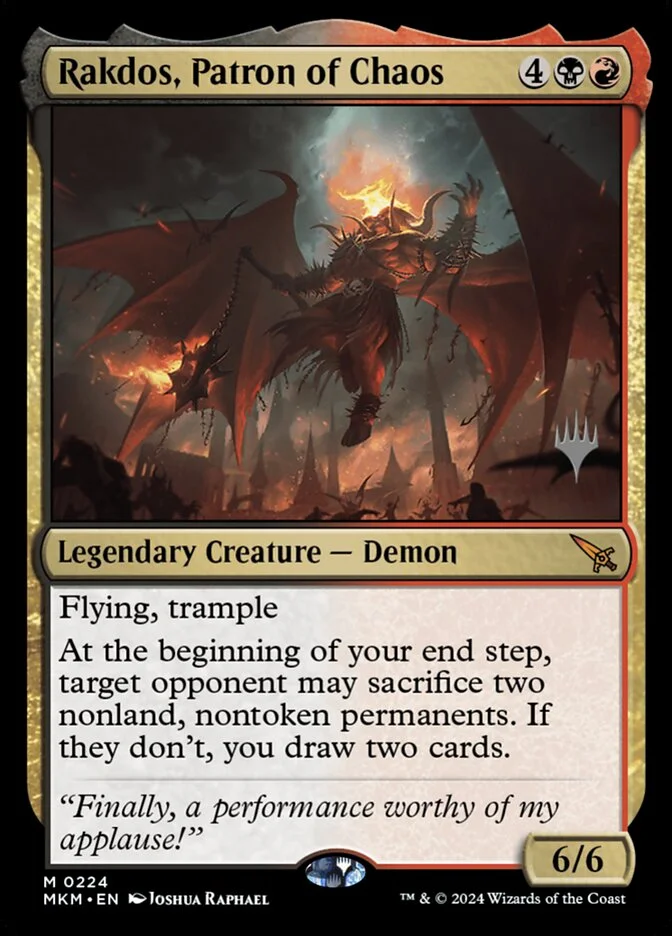 Rakdos, Patron of Chaos (Murders at Karlov Manor Promos) - Magic: The Gathering in TCG Land