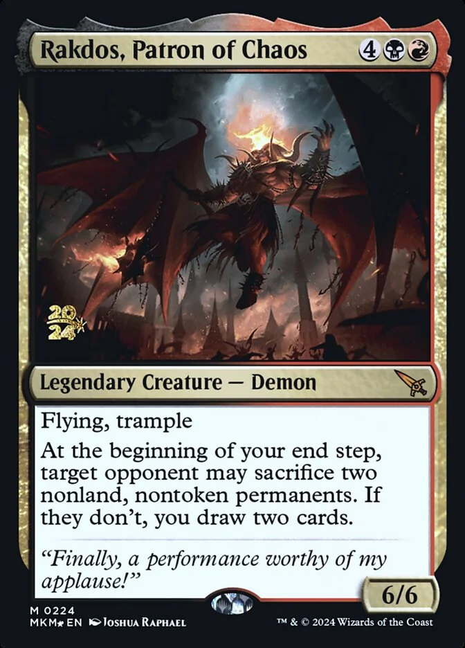 Rakdos, Patron of Chaos (Murders at Karlov Manor Promos) - Magic: The Gathering in TCG Land