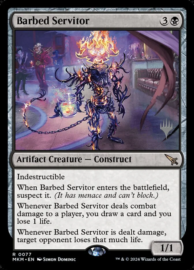 Barbed Servitor (Murders at Karlov Manor Promos) - Magic: The Gathering in TCG Land México
