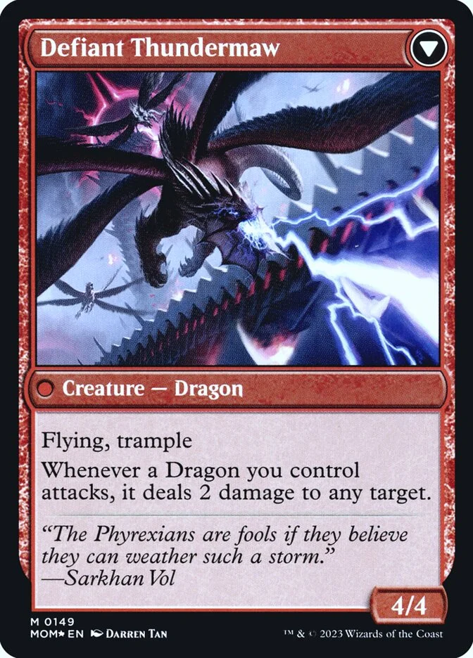 Defiant Thundermaw (March of the Machine Promos) - Magic: The Gathering in TCG Land
