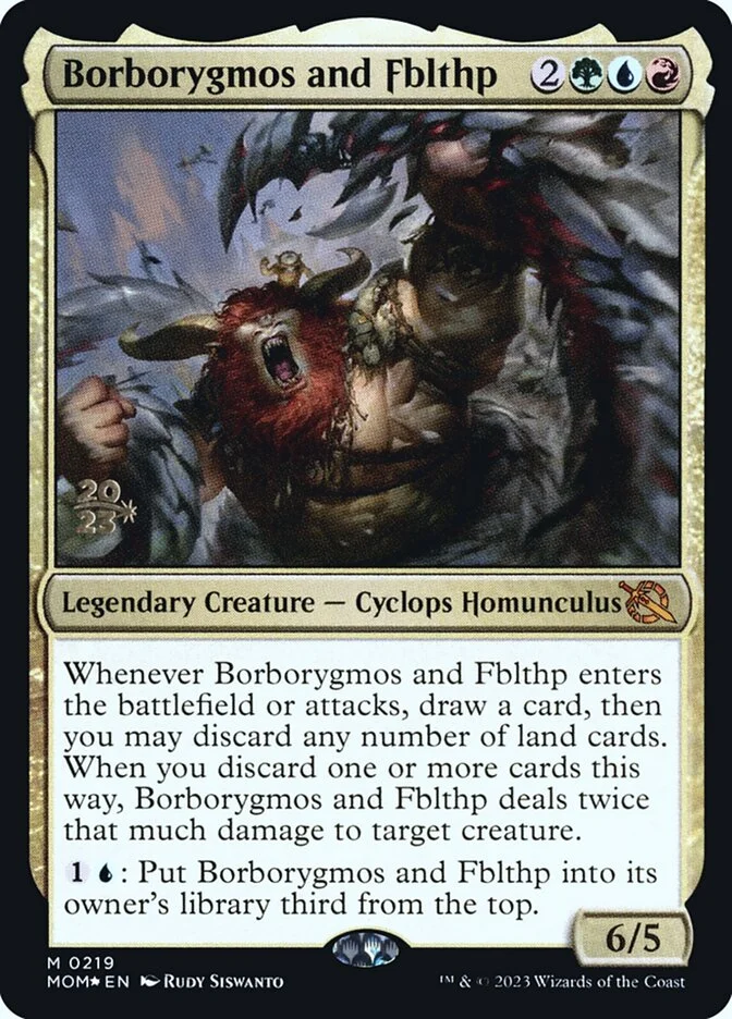 Borborygmos and Fblthp (March of the Machine Promos) - Magic: The Gathering in TCG Land
