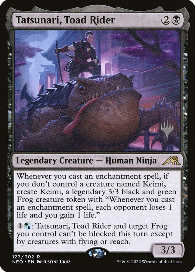 Tatsunari, Toad Rider (Kamigawa: Neon Dynasty Promos) - Magic: The Gathering in TCG Land México