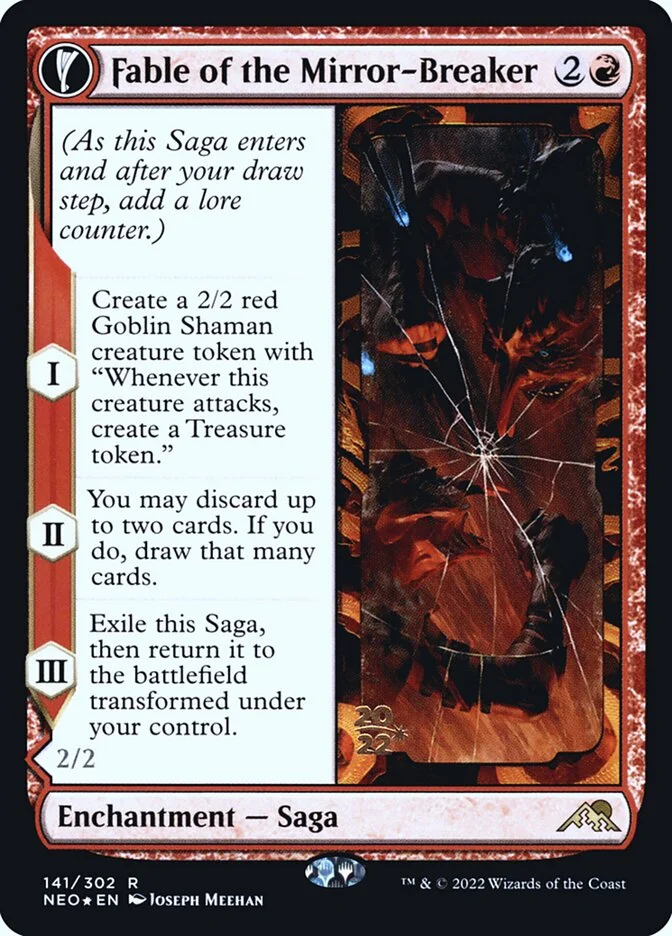 Fable of the Mirror-Breaker (Kamigawa: Neon Dynasty Promos) - Magic: The Gathering in TCG Land