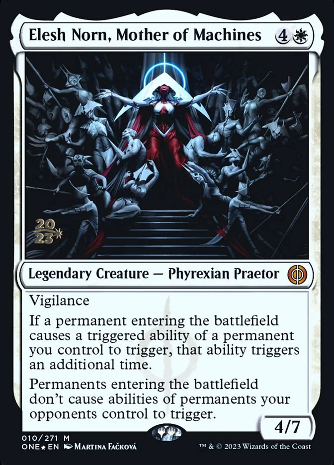 Elesh Norn, Mother of Machines (Phyrexia: All Will Be One Promos) - Magic: The Gathering in TCG Land