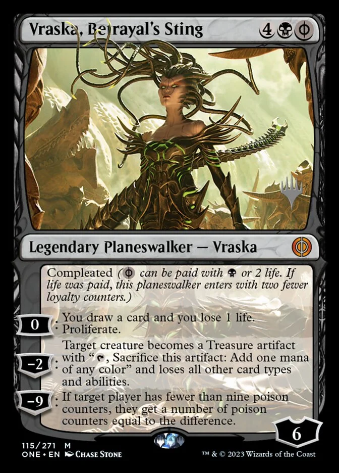 Vraska, Betrayal's Sting (Phyrexia: All Will Be One Promos) - Magic: The Gathering in TCG Land