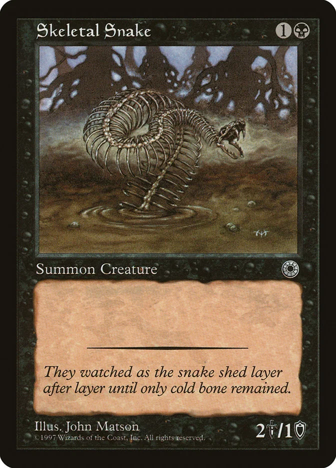 Skeletal Snake (Portal) - Magic: The Gathering in TCG Land