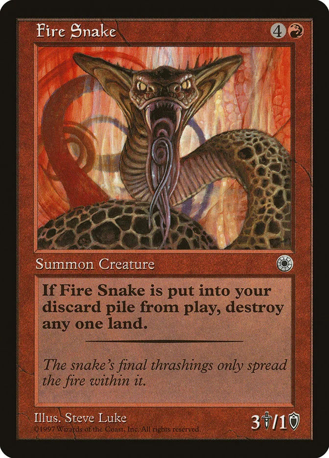 Fire Snake (Portal) - Magic: The Gathering in TCG Land
